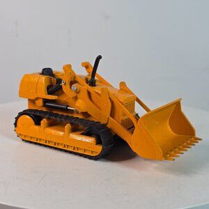 Vintage Shinsei Komatsu D65S Mini Power Dozer Shovel Toy Yellow & Black Die-Cast